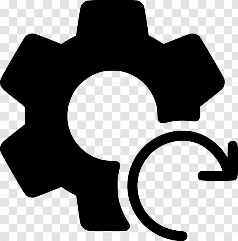 Reset Clip Art - Black And White - Icon Transparent PNG
