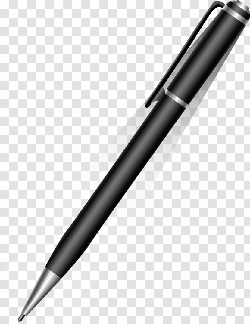 Marker Pen Fudepen Fountain Ballpoint - Vector Black Transparent PNG