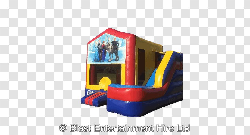 Inflatable Bouncers Castle Playground Slide Party - Plastic - Frozen Transparent PNG