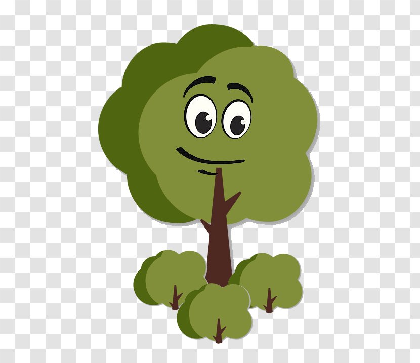 Clip Art Cartoon Shrub Tree - Cruciferous Vegetables Transparent PNG