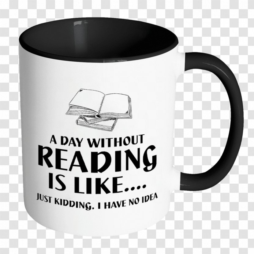 White Coffee Tea Cup Mug - Read A Book Day Transparent PNG