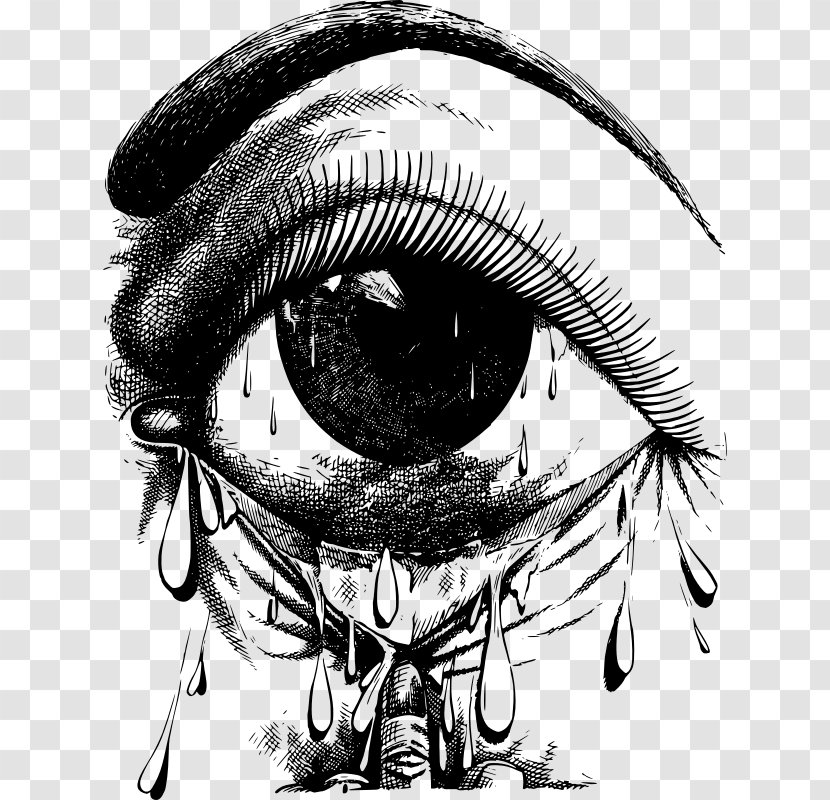 Drawing Eye Tears Clip Art - Tree - Painting Graffiti Transparent PNG