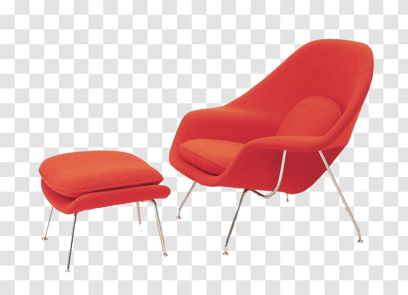 Womb Chair Egg Eames Lounge Furniture - Big Red Armchair Leisure Transparent PNG