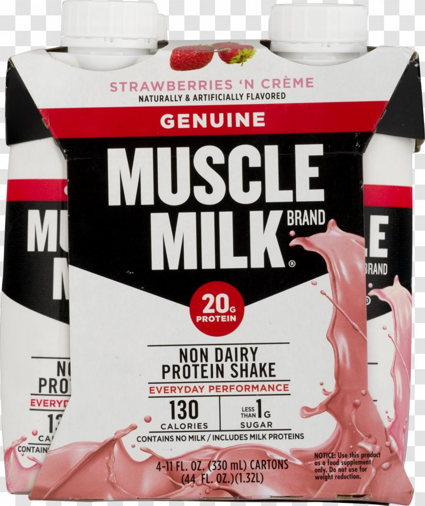Milkshake Cream Muscle Milk Light Powder Protein - Nutrition Transparent PNG