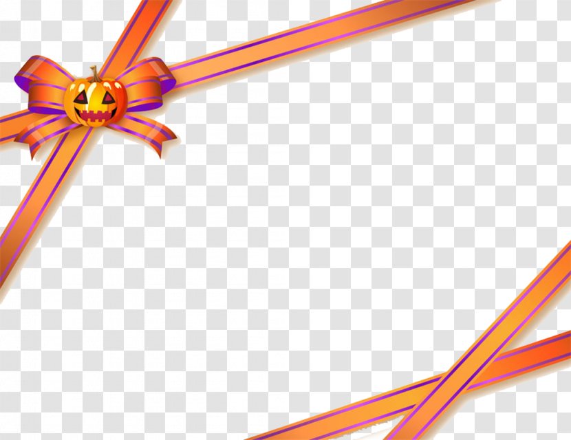 Shoelace Knot - Point - Orange Bow Background Image Transparent PNG