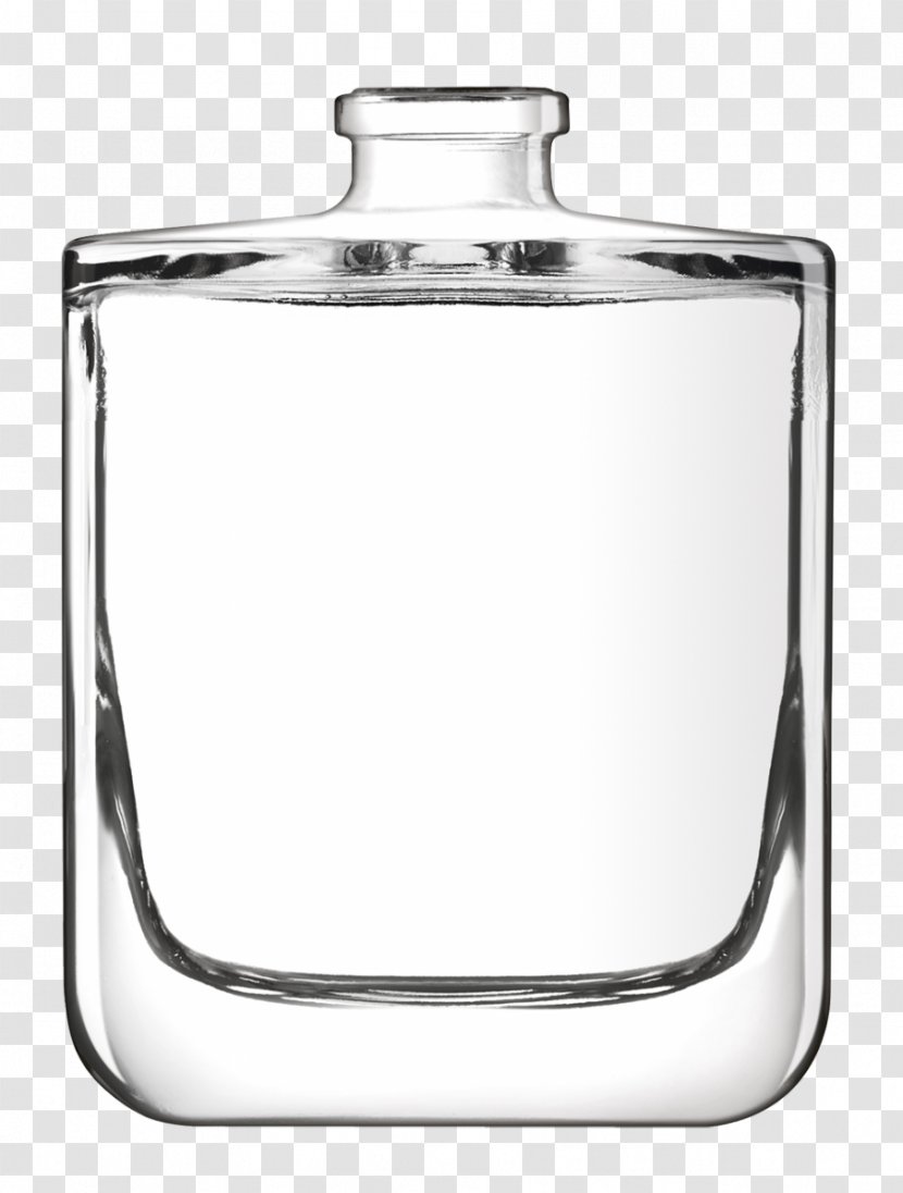 Glass Bottle Rectangle Lid - Flask Transparent PNG