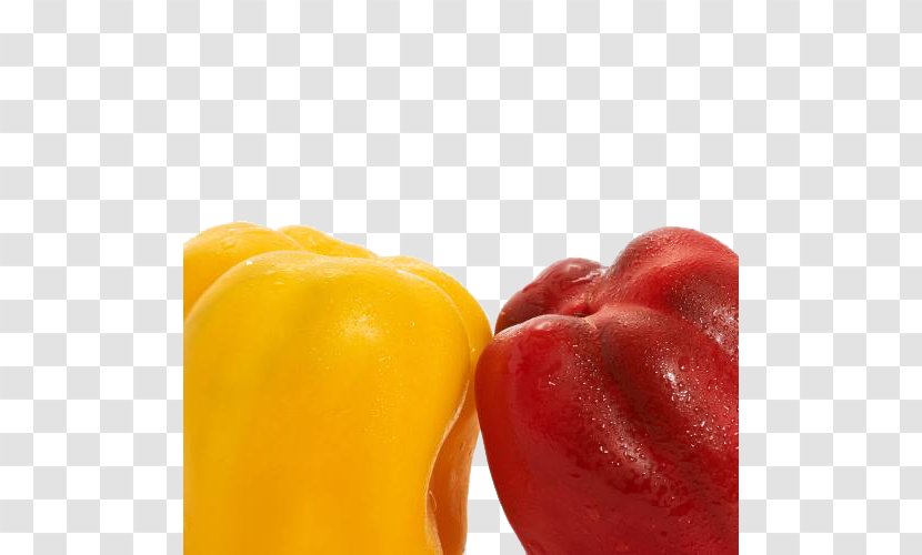 Chili Pepper Bell Organic Food Yellow Paprika - Heart Transparent PNG