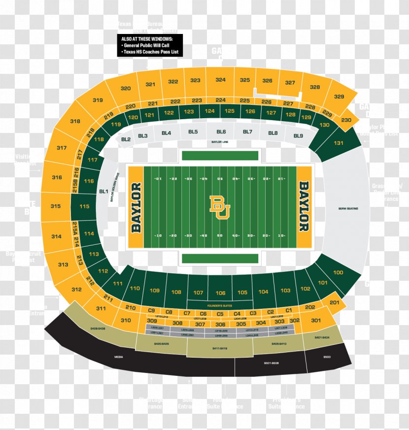 McLane Stadium Baylor Bears Football Tailgate Party Bill Snyder Family Michigan - Structure Transparent PNG