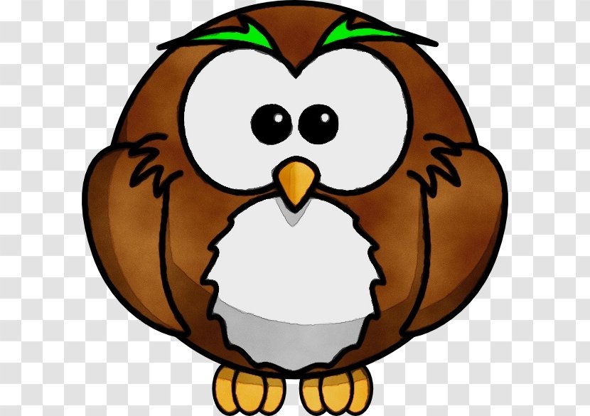 Watercolor Cartoon - Paint - Owl Beak Transparent PNG