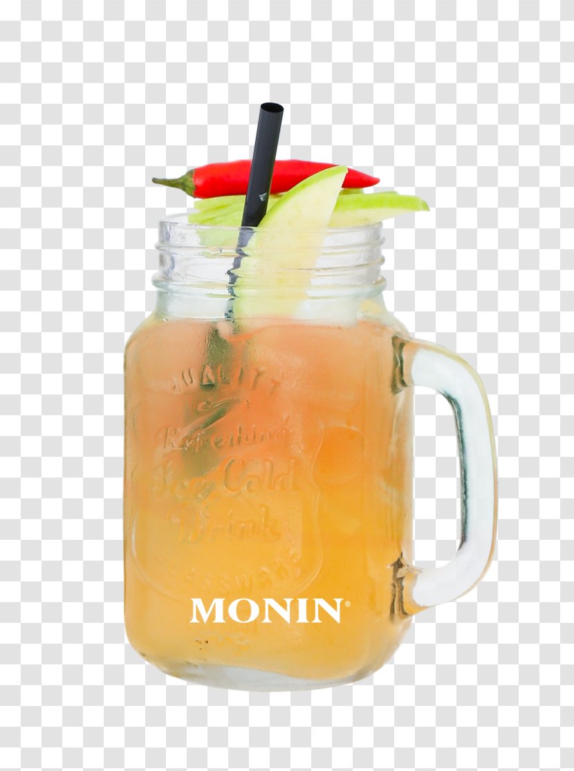 Orange Drink Cocktail Garnish Harvey Wallbanger Mai Tai Non-alcoholic - Lemonade Transparent PNG