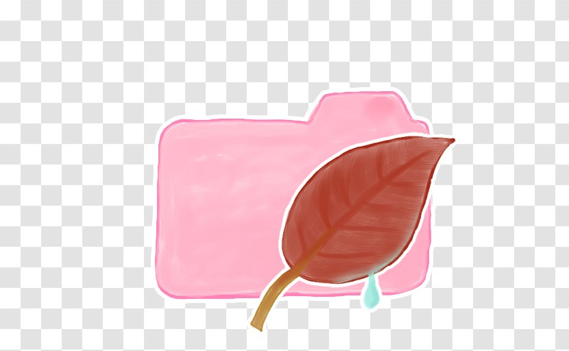 Pink Magenta Peach - Folder Candy Leaf Transparent PNG