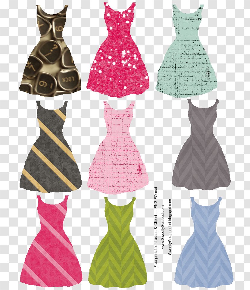 Scrapbooking Paper Craft Dress Pattern Transparent PNG