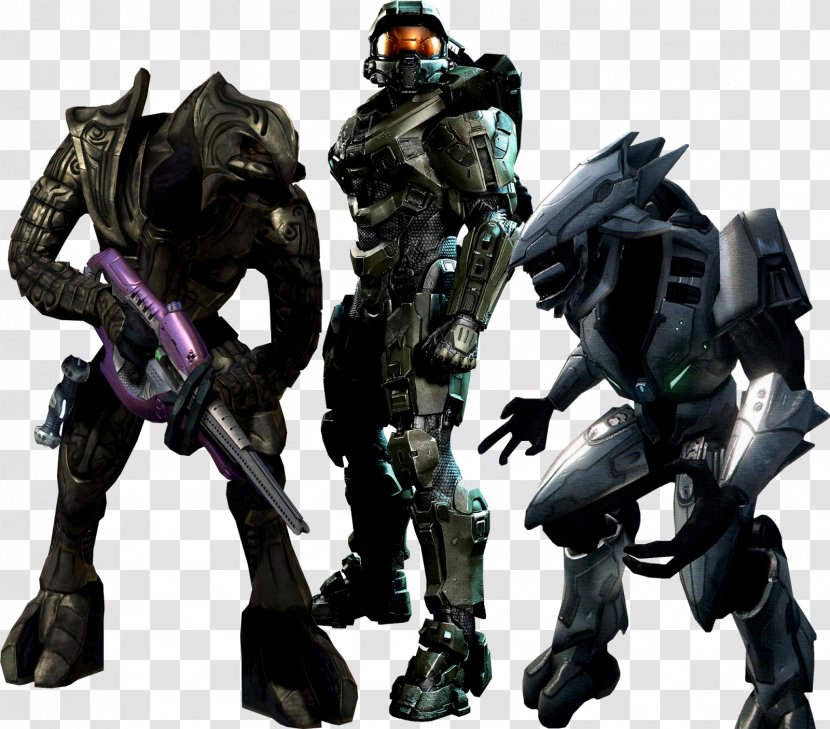 Master Chief Halo: Combat Evolved Sonic The Hedgehog Arbiter Halo 5: Guardians - Action Figure - Wars Transparent PNG