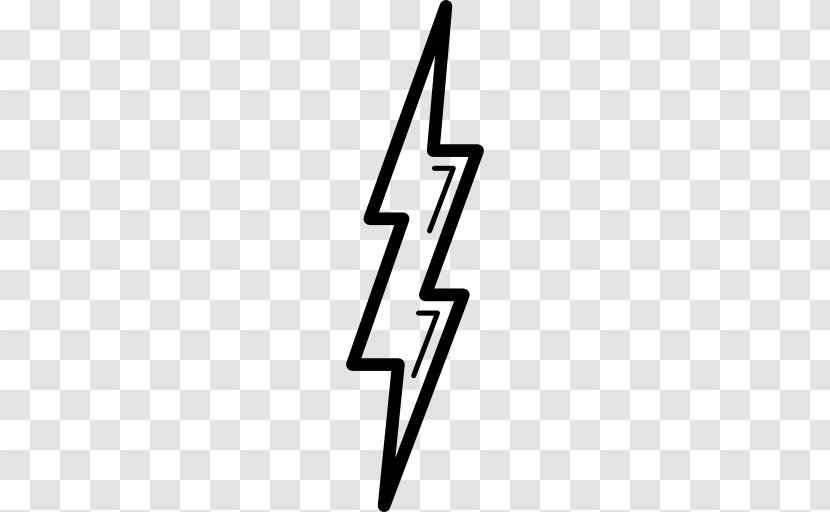Lightning Shape Symbol Thunder - Number Transparent PNG