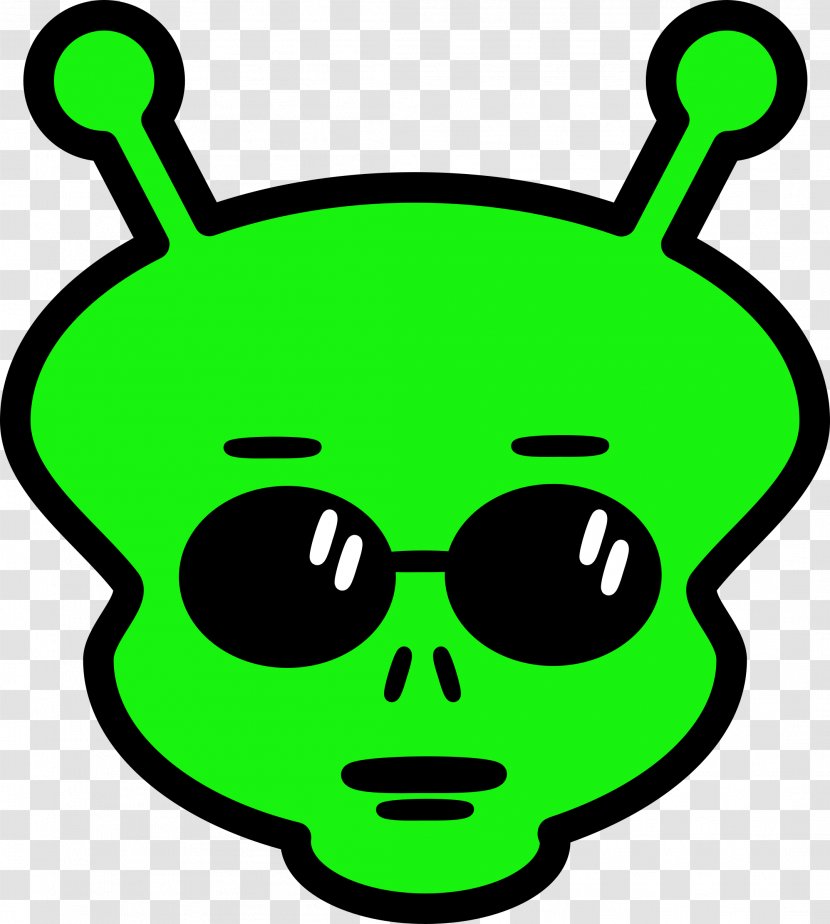 Alien Extraterrestrial Life Cartoon Unidentified Flying Object Clip Art - Snout Transparent PNG