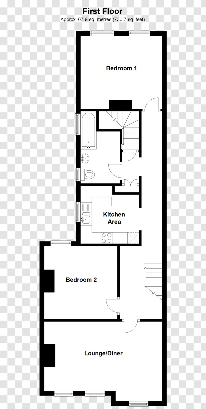 Floor Plan Line - White - Design Transparent PNG