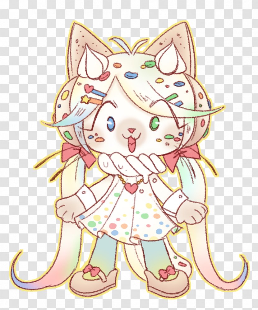 Cat Art Drawing - Flower - Ears Transparent PNG