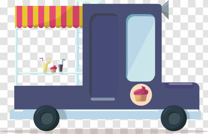 Food - Vector Hand-painted Truck Transparent PNG