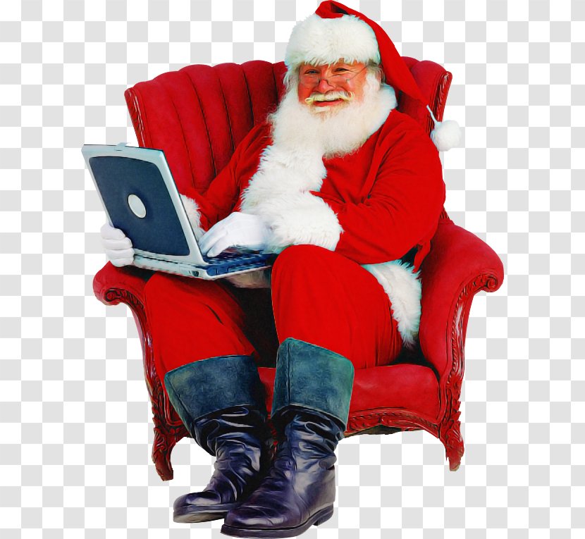 Santa Claus - Lap - Sitting Christmas Eve Transparent PNG