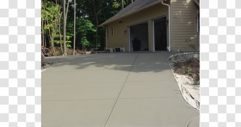 Driveway Concrete House Land Lot Sidewalk Transparent PNG