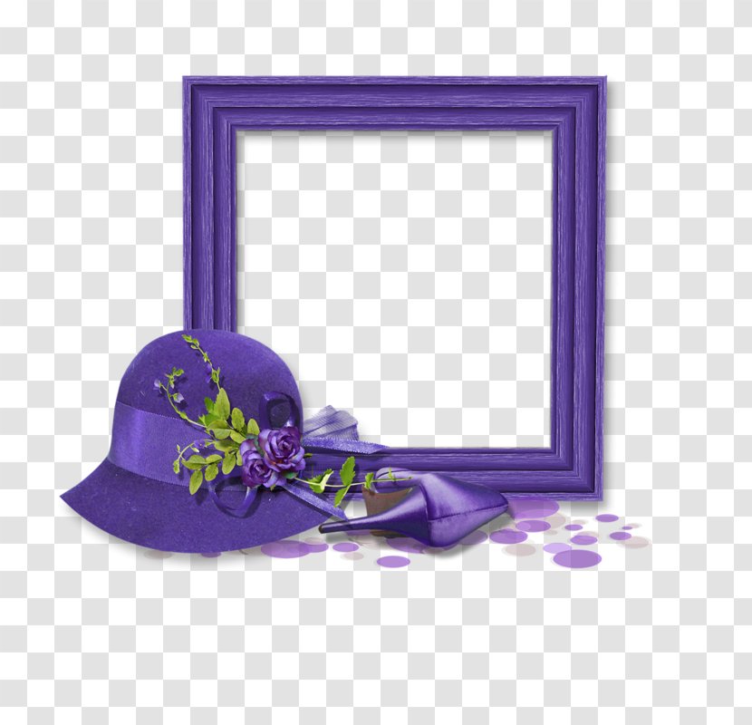 Picture Frames Flower - Purple Transparent PNG