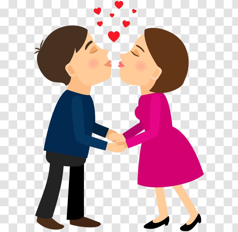 Kiss Cartoon Clip Art - Frame - Couple Transparent PNG