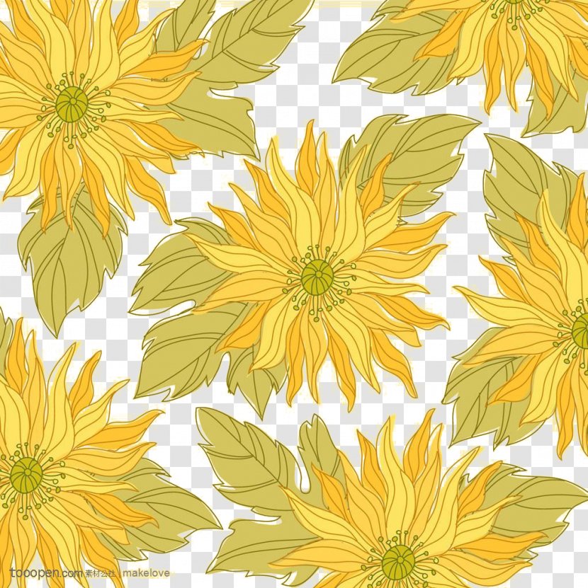 Clip Art - Flowering Plant - Chrysanthemum Decorative Patterns Transparent PNG