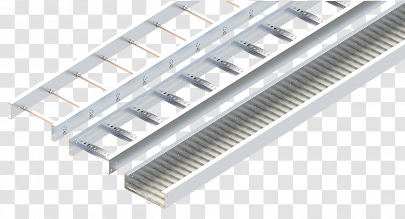 Cable Tray Carrier Management Electrical Aluminium - Metal - Ladder Transparent PNG