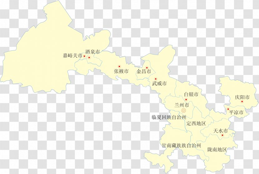 Map Area Animal - Gansu Vector Transparent PNG