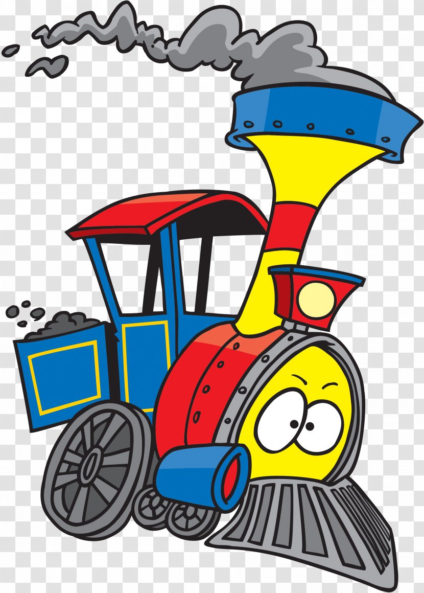 Train Cartoon Engine Clip Art - Area Transparent PNG