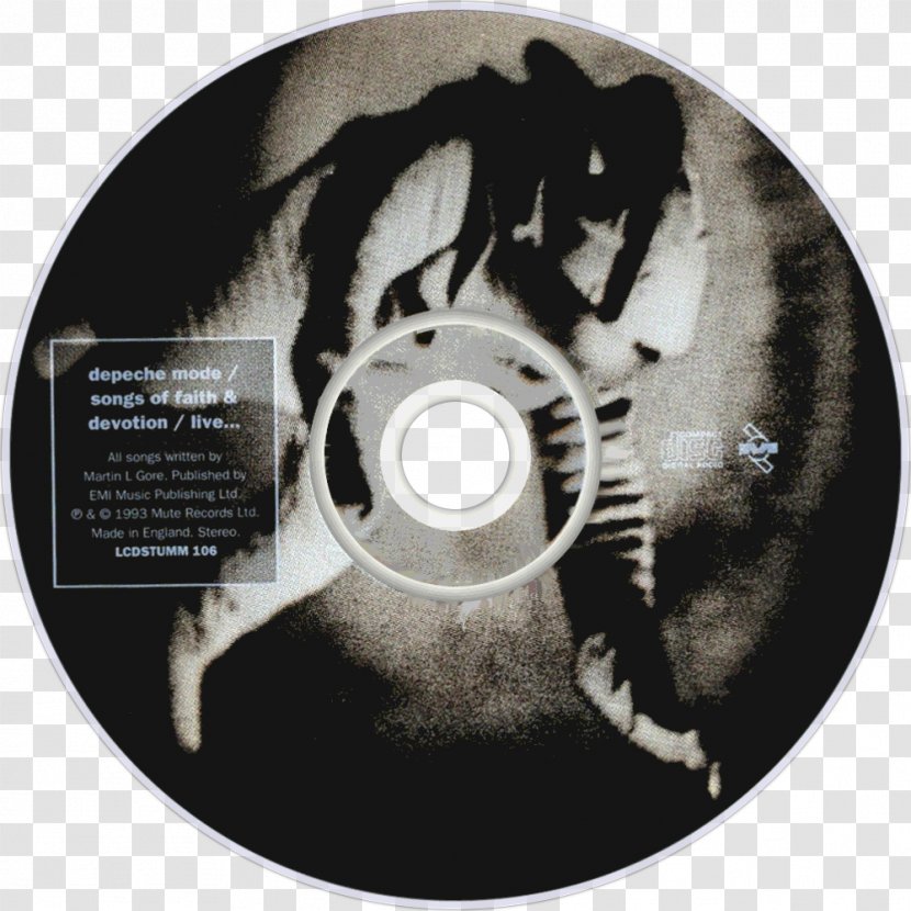 Compact Disc Songs Of Faith And Devotion Live Depeche Mode Sire Records - Silhouette Transparent PNG
