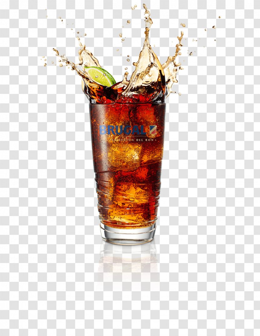 Whiskey Rum And Coke Cocktail Vodka - Cartoon - Cuba Transparent PNG