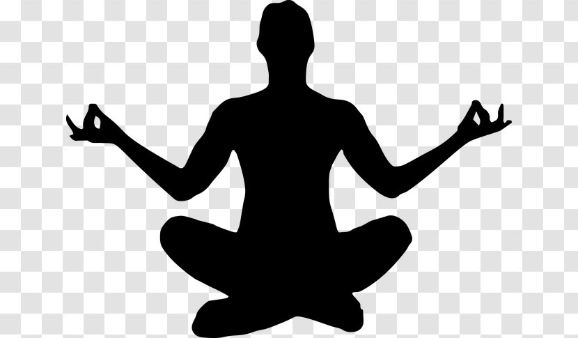 Yoga Silhouette Exercise Lotus Position - Physical Fitness Transparent PNG