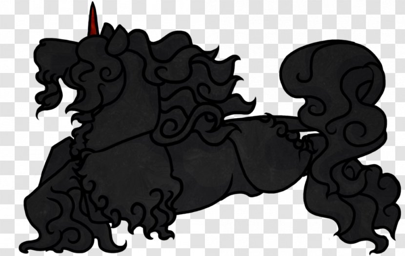 Dog Horse Cattle Black Silhouette - Like Mammal Transparent PNG
