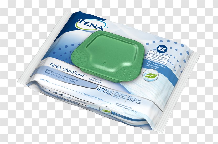 TENA UltraFlush Washcloths Tena Flushable Ultra Cleansing Cream 8.5oz Tube - Flower - Reticulated Foam Pads Transparent PNG