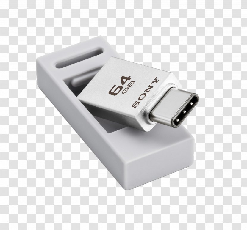 USB-C USB On-The-Go Flash Drive 3.0 - Data Storage Device - U Disk,White Disk Transparent PNG