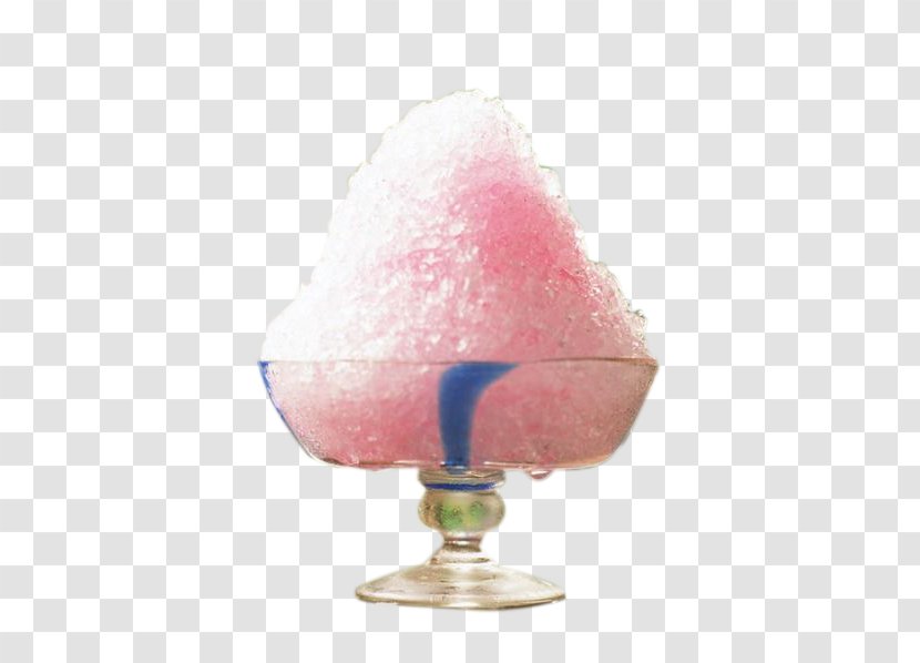 Smoothie Red Bean Ice Milkshake Baobing - Cube - Pink Watermelon Flavored Transparent PNG