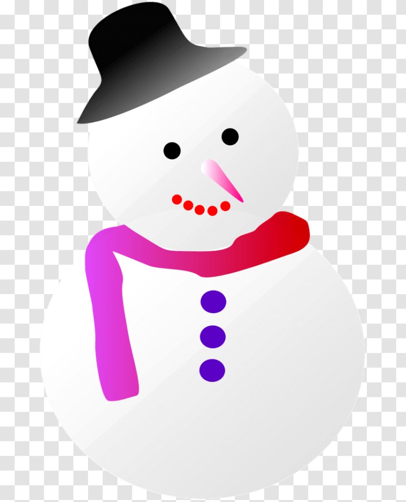 Snowman Stencil Illustration New Year Hat Transparent PNG