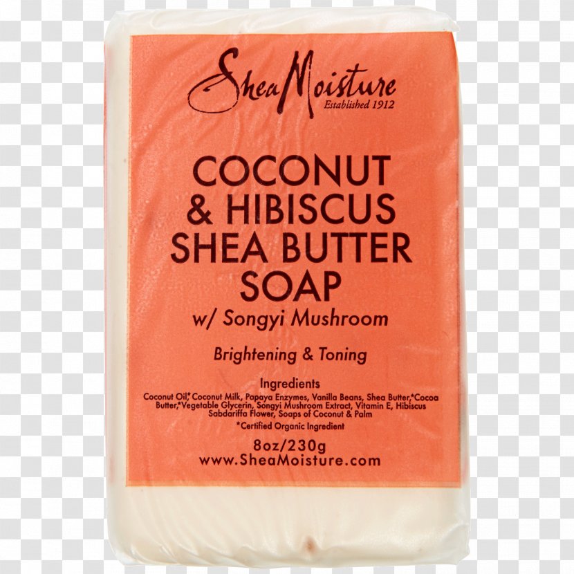 Shea Moisture Coconut & Hibiscus Butter Bar Soap - Rosemallows Transparent PNG