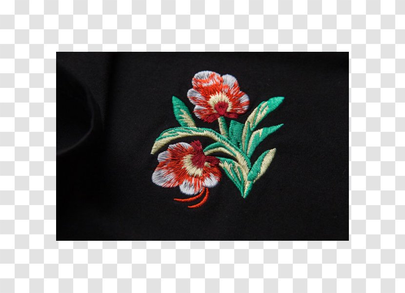 T-shirt Petal Embroidery Flower - Tshirt Transparent PNG