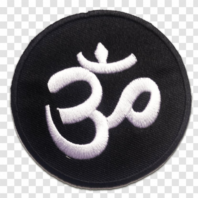 Hinduism Om Embroidered Patch Embroidery Symbol Transparent PNG