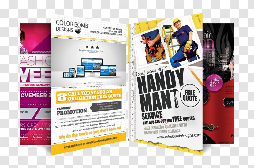 Flyer Graphic Design Brochure - Advertising - Best Templates Transparent PNG