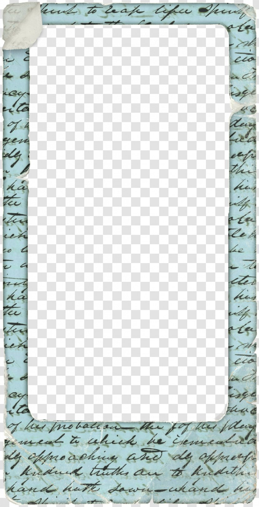 Blue Literature Picture Frame - Literary Transparent PNG