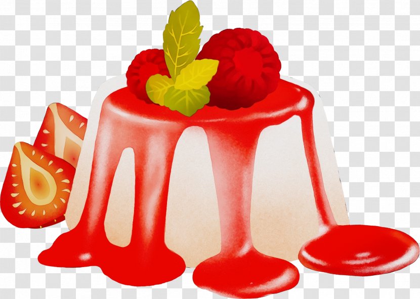 Frozen Food Cartoon - Wet Ink - Dessert Panna Cotta Transparent PNG