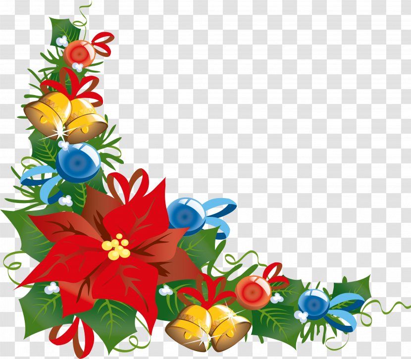 Christmas Decoration Poinsettia Tree - Floristry - Corner Transparent PNG