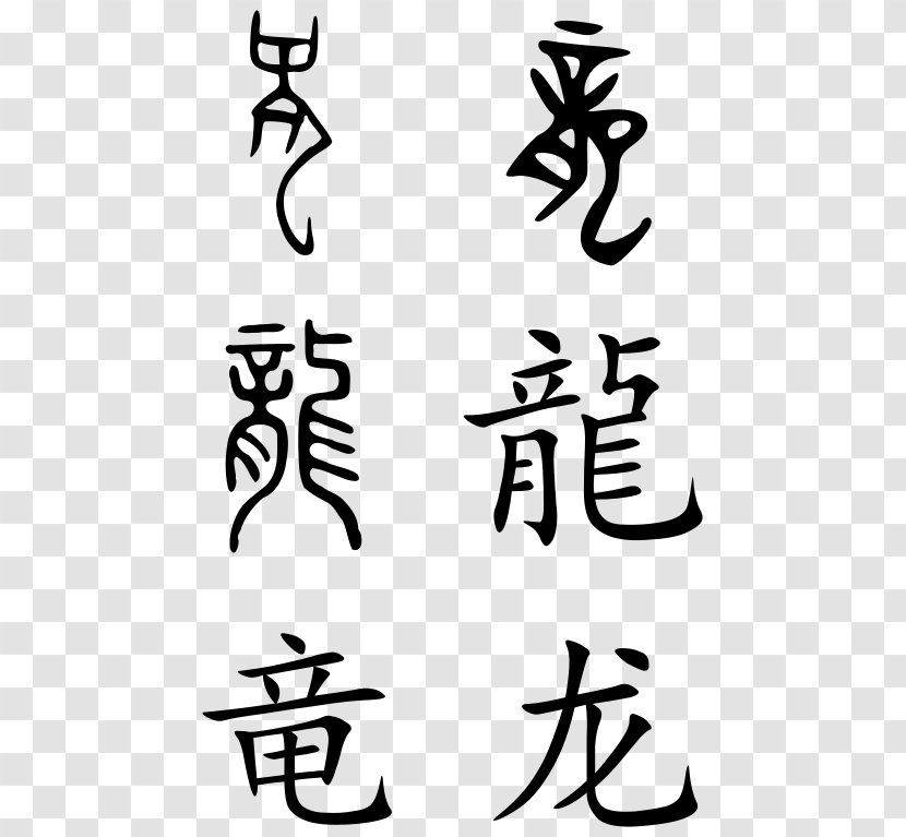 China Traditional Chinese Characters Dragon Language Transparent PNG