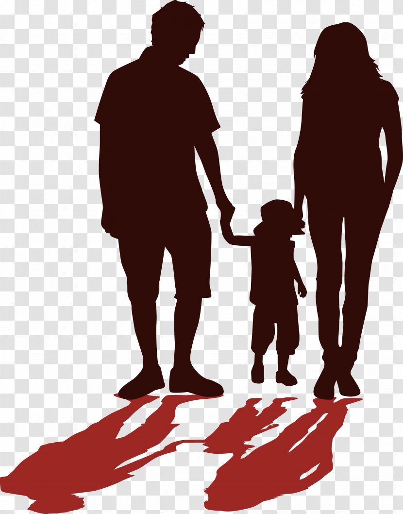 Father Silhouette Family - Photography - A Of Three Figures Transparent PNG