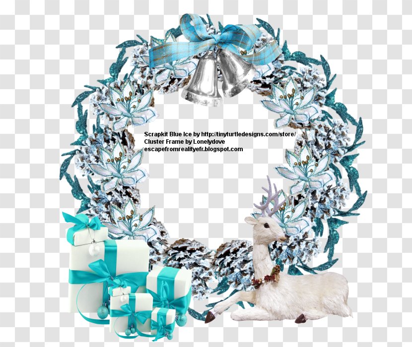 Picture Frames Reality Image Turquoise Teal - Christmas Day - Scrap Transparent PNG