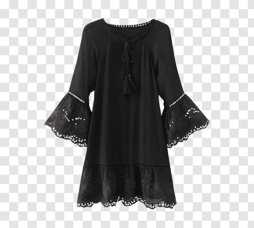Little Black Dress Sleeve H&M Fashion - Lace Transparent PNG