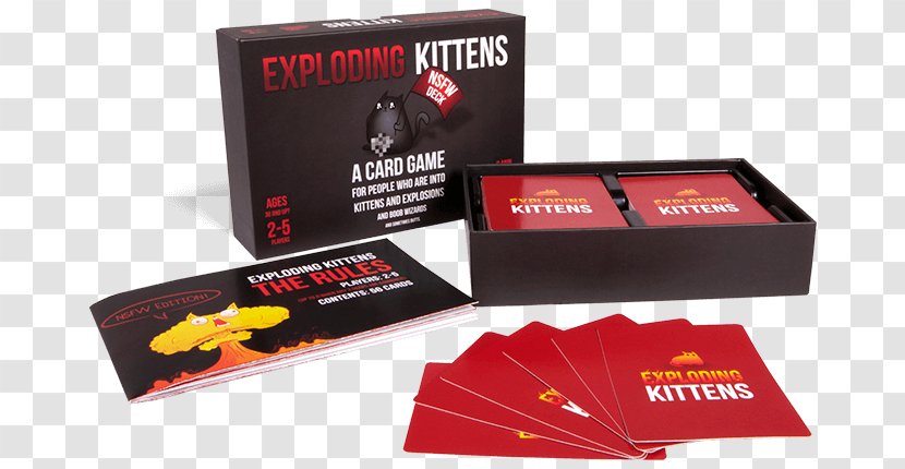 Exploding Kittens Cat Card Game - Cartoon - Kitten Transparent PNG